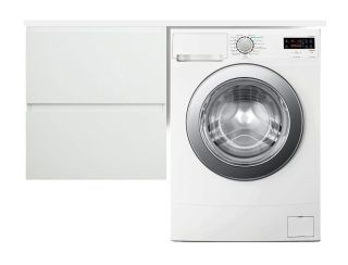 Подвесная тумба под раковину Эстет Dallas Luxe ФР-00002221 Л/П 130см два ящика белый